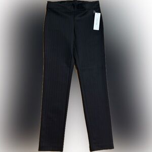 Calvin Klein Black Pinstripe Pull On Pants